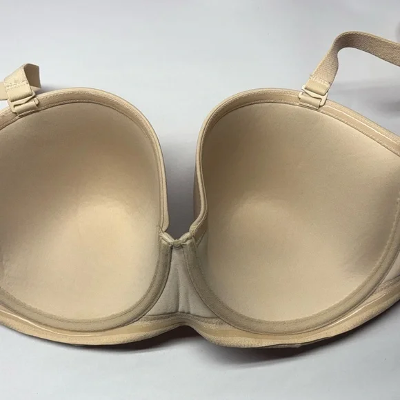 Wacoal Red Carpet Convertible Strapless Bra Size 36DDD #854119 Nude Beige - Picture 4 of 4